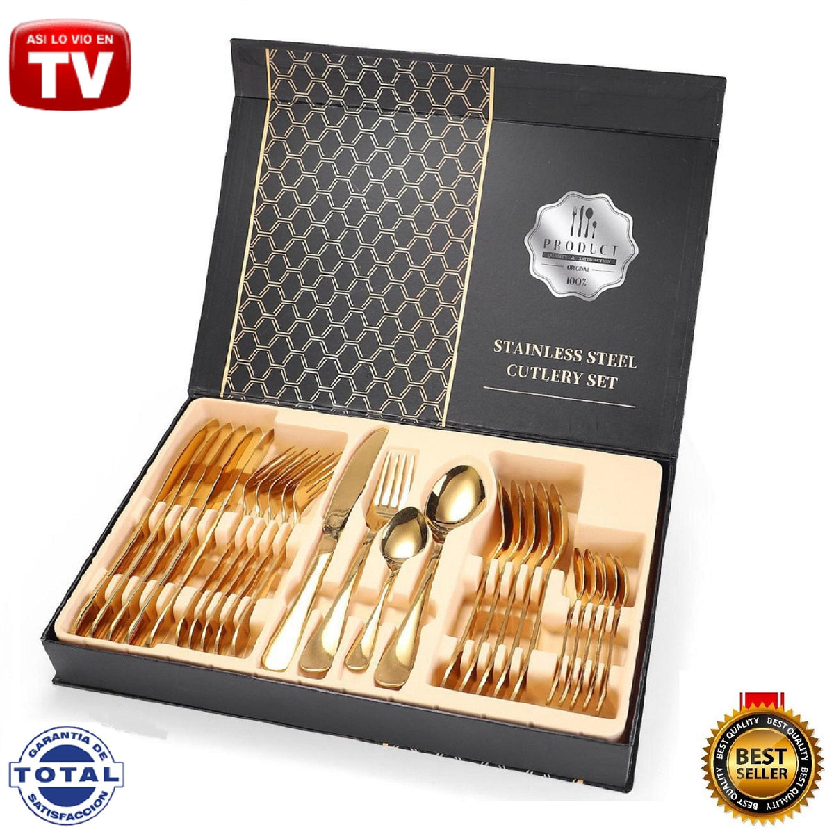 Juego de Cubiertos en Acero Inox 24 Piezas