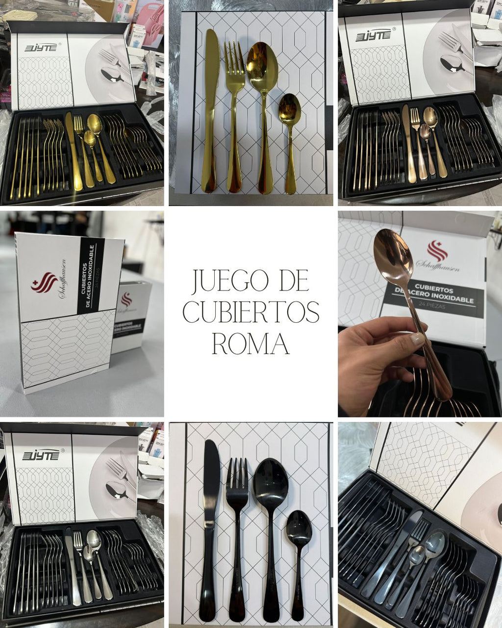 Juego de Cubiertos en Acero Inox 24 Piezas