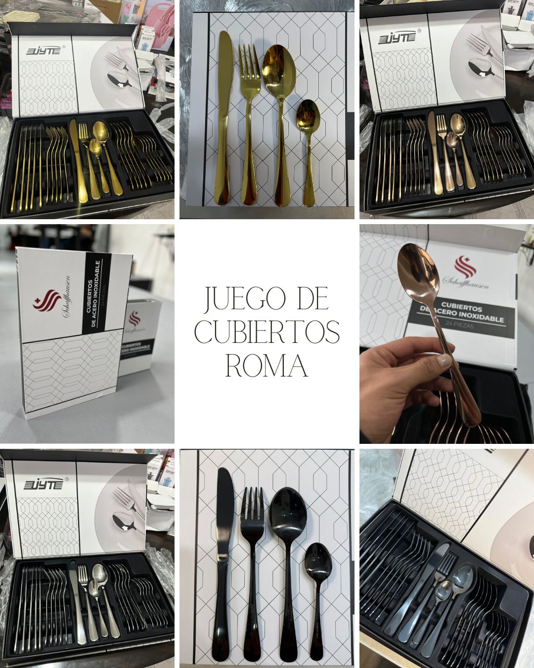 Juego de Cubiertos en Acero Inox 24 Piezas